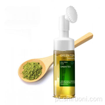 Espuma de limpeza facial de chá verde natural OEM / ODM